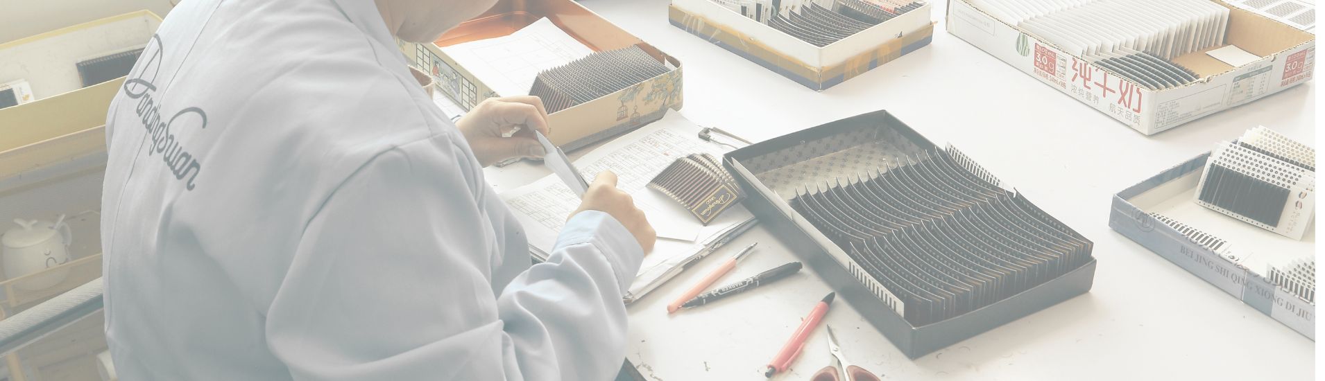 Professional Cashmere Flat Lashes Manfacture