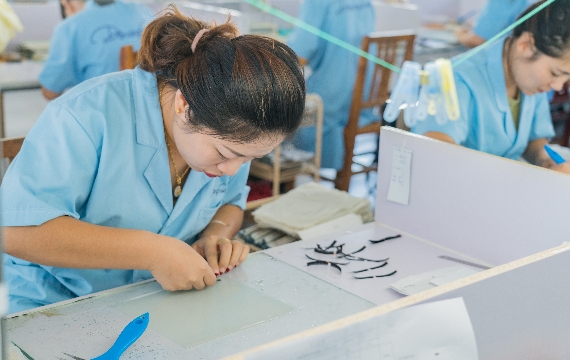 Customized logo Light Brown Lash extensions