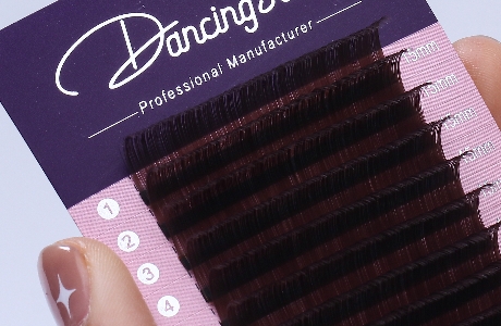 Natural brown eyelash extension